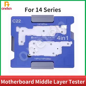 MiJing C22 placa-Mãe Camada Média Testador Para iPhone 14 4in1 Placa Lógica Menor Função de Diagnóstico, Reparação de equipamento de Plataforma Ferramenta