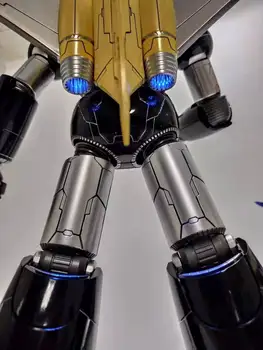 NOVO 37CM Transformação Rei Artes Mazinger Z Oversize CR02 CR-02 Principal Cor Preta KO Figura de Ação do Robô Brinquedos