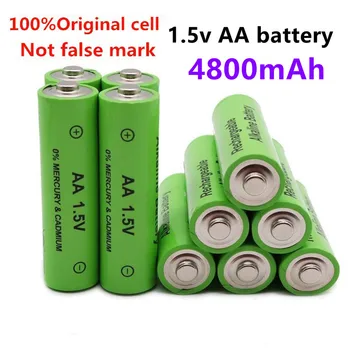 1~20PCS 1,5 V Novas Marca AA bateria recarregável 4800mAh 1,5 V pilhas Novas Recarregável batery para o diodo emissor de luz de brinquedo mp3+frete Grátis