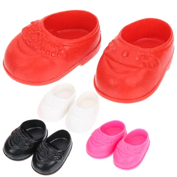 4 Pares De Bonecas De Moda Sapatos Decorativos Mini Roupas De Plástico De Brinquedo Das Crianças Fazendo Com Acessórios De Casa Em Miniatura