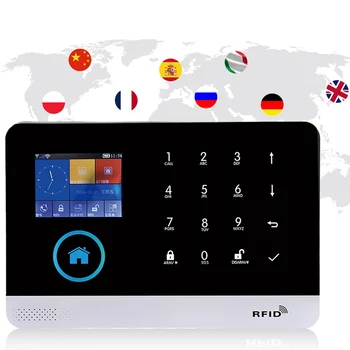 Wifi, GSM Sistema de Alarme 433MHZ sem Fio Inteligente de Vídeo, Alarme GSM+GPRs Smart Home Security Sistema de Alarme Kit