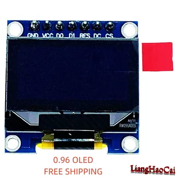 0.96 polegadas (Frete Grátis) OLED branco tela LCD 128X64 apresentar módulo de interface SPI IC:SSD1306 Eletrônico da Fábrica