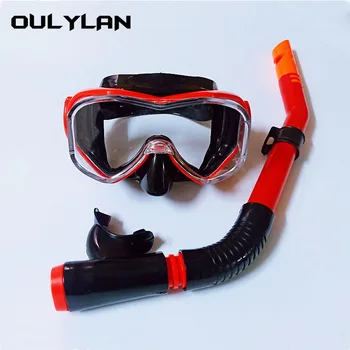 Oulylan Profissional Máscara de Mergulho para Nadar Mergulho Mascara de Mergulho Conjunto de Adultos de Silicone, Óculos de proteção Óculos