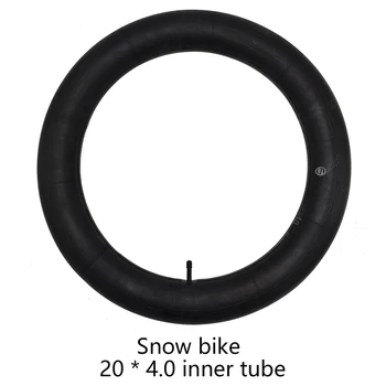Neve de Bicicleta Interior do Tubo de 20/24/26x4.0 Adequado Para A Gordura De Motos/E-Bikes Tubo Interno De Borracha Com Válvula Reta Acessórios Da Bicicleta