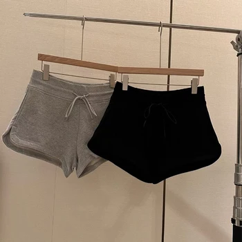 2023 mulheres de qualidade superior tecido de Algodão solto execução calça casual de moda de shorts para as mulheres