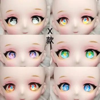 12mm 14mm Boneca de Olhos BJD Anime Manual de Olho Acrílico globo Ocular Diy Menina Brinquedos de Vestir Boneca Acessórios