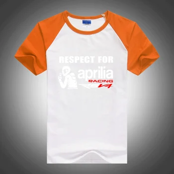 2023 estilo de Verão respeito aprilia racing RSV4 Impressão de Desporto T-Shirt dos Homens Casual manga Solidshort
