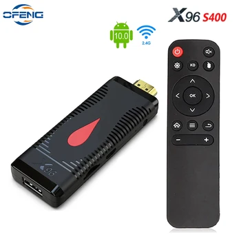 X96 S400 Inteligente Fogo de TV Vara Allwinner H313 4K Media Player Android 9 TV, CAIXA de 2,4 G Wifi, 2G 16G Google TV Dongle Receptor VS X96S