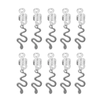 Dreadlocks Espiral Bobina Liga Elegante, Requintada Única Barba Bobina Pingente em Forma de Serpente para Cosplay do Evento para os Homens