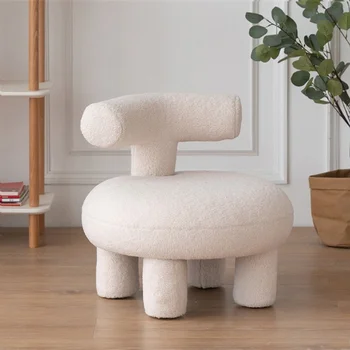 Estilo nórdico sofá cadeira de sala de estar cashmere cadeira de designer poltrona de suporte de produtos personalizados