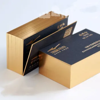 small business Borda Colorida Tipografia papel de algodão personalizado impressão de cartões de visita de Luxo