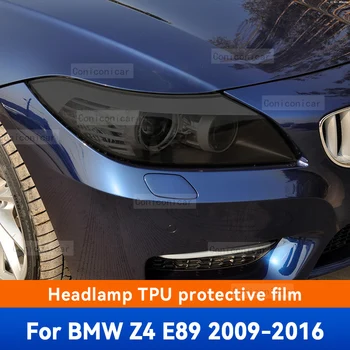 Para o BMW Z4 E89 2009-2016 o Farol do Carro, Tampa Protetora do Filme Luz Frontal TPU Anti-risco Farol de Tonalidade Adesivo Acessórios