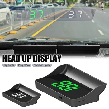Carro Head Up Display GPS HUD Alimentado por USB pára-brisa Projetor KM/H MPH Speedomete Grande Fonte Para Carro Caminhão, SUV Auto Acessórios