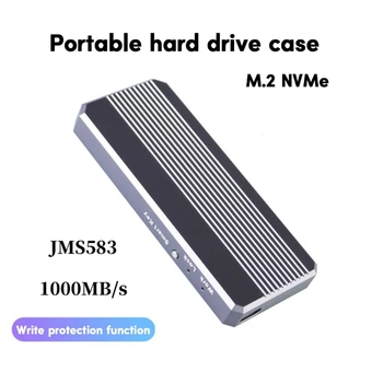 USB3.1 Nvme Caso de Caixa para 2230-2280 de Disco Rígido Móvel Invólucro de Liga de Alumínio