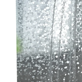 Transparente Cortina De Chuveiro Forro, Seixo Padrão De Plástico Leve Cortina De Chuveiro Do Banheiro