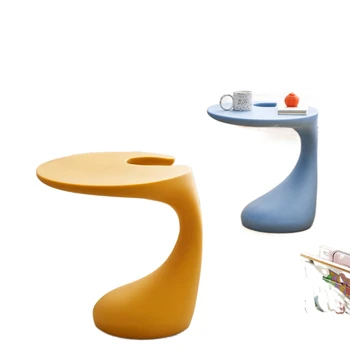 Criativo pequena mesa simples e moderna mesa de canto sofá da sala pequena mesa em forma de mesa de café