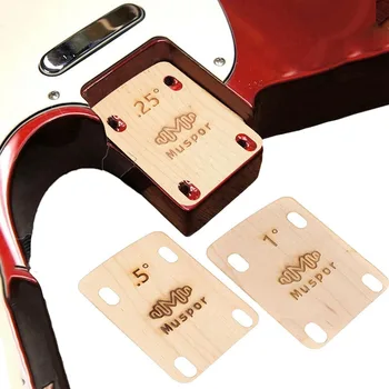 3 PCS Definir Guitarra Elétrica Pescoço Calços de Bordo da Placa de 0,5 Graus de Substituição de Peças de Latão de Espessura dos Calços de Dropship