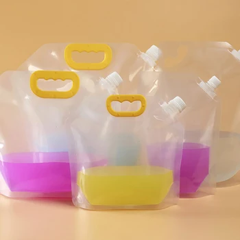 De Plástico Transparente Do Malote Do Bico Reutilizáveis Durável Garrafa De Plástico De Embalagem Para Bebida De Líquido Bolsa De Embalagem Selada, Saco Do Portátil