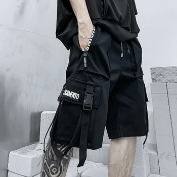 Verão Tipos de Homens arajuku Streetwear Casual do Homem Caro Tipos Fasion Tecwear Japonês Coreia ip op y2k Punk Masculino Clotin