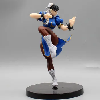 18cm de Street Fighter Anime Figura de Chun-Li Ação Estátua Jogo de Luta Estátua Jogo Periférica Modelo de Tabela de Decoração de Modelo de Colecionáveis
