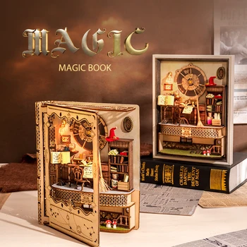 DIY Casa de Madeira Magic Frame da Foto de Casas de Boneca em Miniatura Construção de Kits Com Móveis de Luzes Dollhouses Presente de Aniversário para Amigos