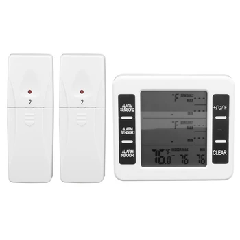 Termômetro Geladeira de Sensores sem Fio LCD Preciso ℃ / ℉ Temperatura do Testador com Transmissor para a Cozinha para a Casa