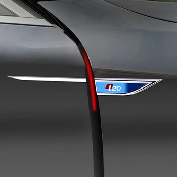 Exterior do carro de Metal de Folha de Bordo Decoração Adesivos Personalizados a Laser Logotipo Modificação Acessórios para Hyundai I20 I30 I40 N Nline
