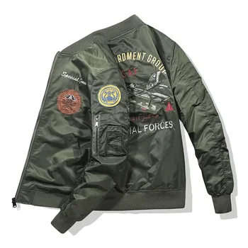 2023 Vintage Streetwear Hip Hop Militar Coats Roupas Letterman Punk Bombardeiro De Voo, Piloto Da Força Aérea Jaqueta De Homens Outerwear