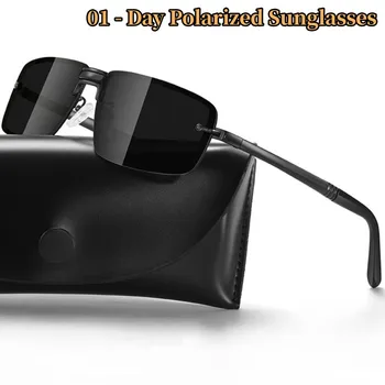 Moda Retrô em Alta Definição Óculos de sol Polarizados Óculos ao ar livre de Ciclismo de Pesca Sol-prova de Óculos Escuros Drivers de Unidade de Óculos