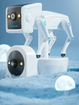 3MP 1296P 2,4 G&5G Yoosee APP Lente Dupla PTZ RobotDog Câmera da Abóbada do IP AI Humanóide de Detecção de Cor Completa do CCTV Interfone Monitor do Bebê