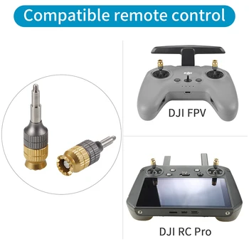 1Pair DJI FPV Controlador Remoto Estendido Joystick CNC em Alumínio Thumb Stick Rocker DJI FPV/Mavic 3 RC Pro Drone Acessórios