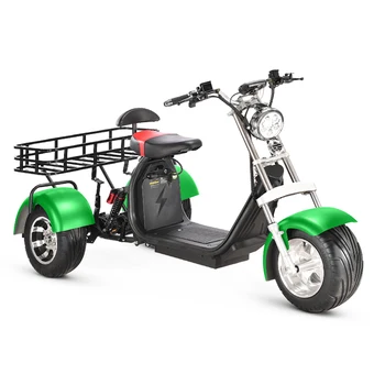 Venda quente de alta qualidade, velocidade máxima de 50 km/h 1500w 2000w bateria removível de condução segura, de 3 de rodas elétrica scooter triciclo