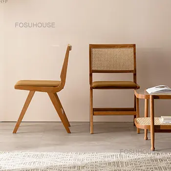 Japonês Sala de estar Cadeiras Retro Móveis para a Casa criativa de Vime, Cadeira de Jantar Simples Poltrona Nórdicos Ficar em Casa Sofá Cadeira