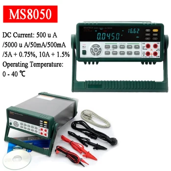 MASTECH MS8050 53000 Conta VFD Display ajuste automático de Bancada Multímetro de Alta Precisão True RMS RS232C