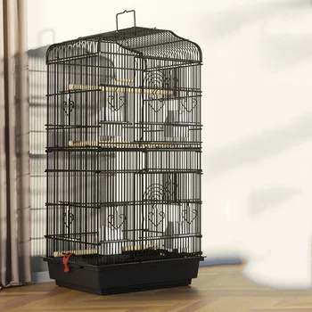 Transporte De Metal Gaiola Do Pássaro Alimentador De Imposição Vintage De Decoração De Aves De Gaiola De Hamster Exterior Vogelkooi Acessórios De Casa De Pássaros Para O Jardim