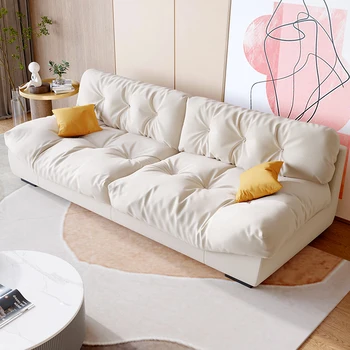 Nordic Sofá Da Sala Esponja Moderno Salão Branco Do Designer Italiano Três Sofá Da Sala De Estar Decoração De Interiores