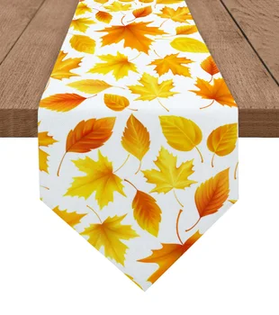 Outono, Maple Leaf Textura Corredor Da Tabela Festa De Casamento Decoração Da Toalha De Férias Da Mesa Da Cozinha, Decoração Do Corredor Da Tabela