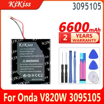 6600mAh KiKiss 100% Nova Bateria De Onda V820W 3095105 Baterias de Laptop