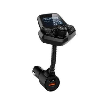 Leitor de MP3 do carro QC3.0 USB Rápido Carregador de Carro Bluetooth MP3 Player Transmissor FM sem Fio de mãos livres Chamada Drop Shipping