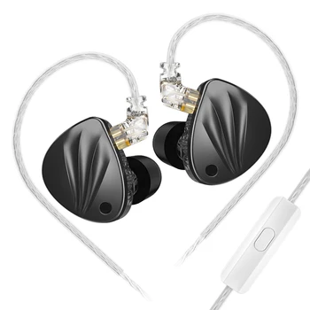 KZ Krila No Ouvido hi-fi Fone de ouvido 1DD+1BA High-end Ajustáveis equilibrada armadura Fones de ouvido fones de ouvido de monitoração de Cancelamento de Fones de ouvido