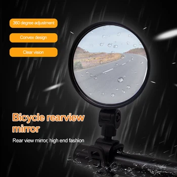 Ajustável de Bicicleta Espelho Retrovisor Espelho Convexo Guiador de Volta Mirriors MTB Bicicleta de Estrada a Segurança de Ciclismo Ferramenta de Acessórios de Moto