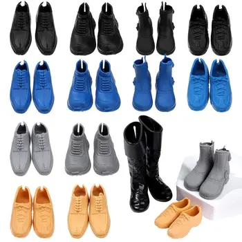 Acessórios de Moda Originais Crianças DIY de Vestir o Príncipe Machos Boneca de Sapatos Sandálias Botas