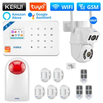 KERUI W181 WIFI, GSM Unidade Central do Painel de Alarme o Sistema de Alarme de Assaltante da Casa de Vida Inteligente APLICATIVO Controle com Sensor de Movimento Detector de