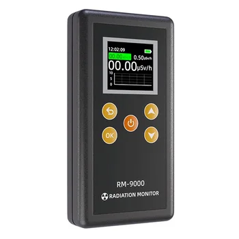 RM-9000 Contador Geiger Nuclear Detector de Radiação de Raio-Gama Detector de Detector de Radiação Portátil Handheld Contador Geiger