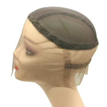 360 lace Cap Full Lace Wig Para Fazer a Mão toda Feita de Perucas Com Alças Reguláveis Glueless Tecelagem Cap Personalizar