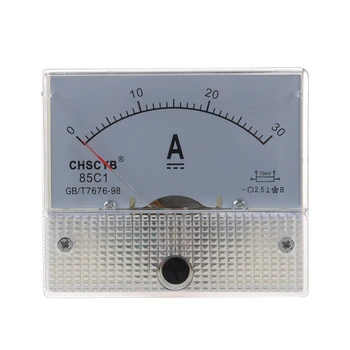 85C1 Analógicas de Corrente Medidor de Painel DC 30A AMP Amperímetro
