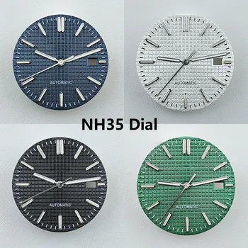 NH35 dial Watch Dial verde Luminoso Modificado Disca para NH35 NH36 Movimento Automático Peças de Relógio